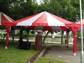 20ft by 20ft pyramid tent