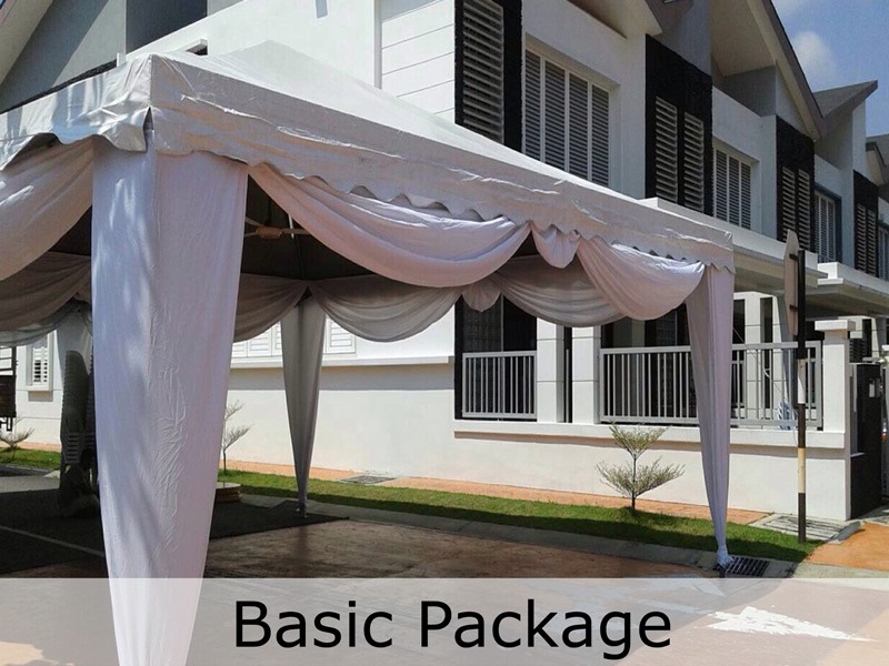 Basic package — white pyramid canopy